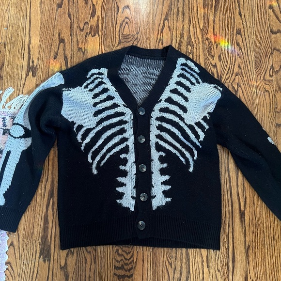 Black Skeleton Cardigan - Picture 1 of 1